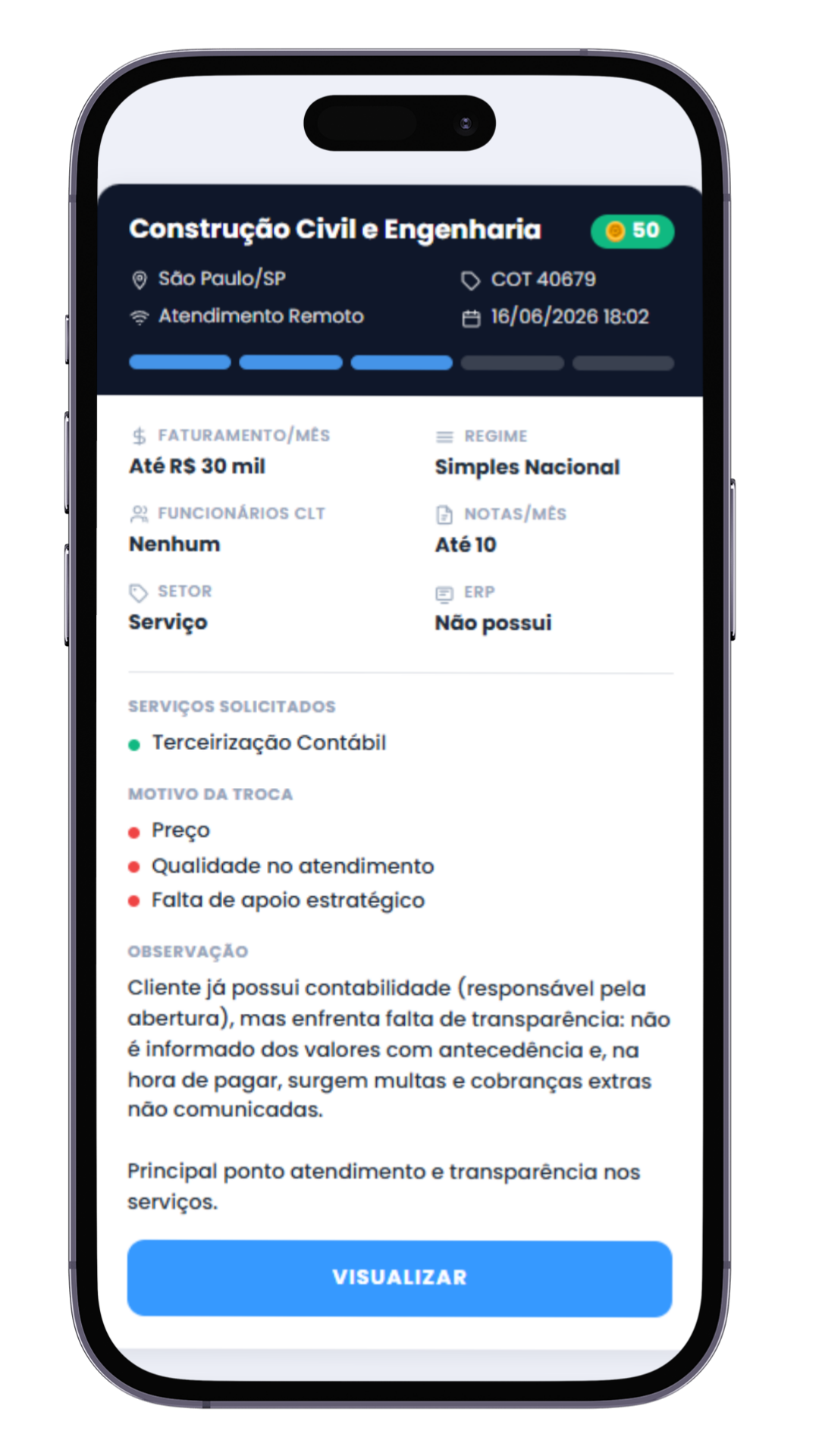 Oportunidade de cotação-contabilidade 2